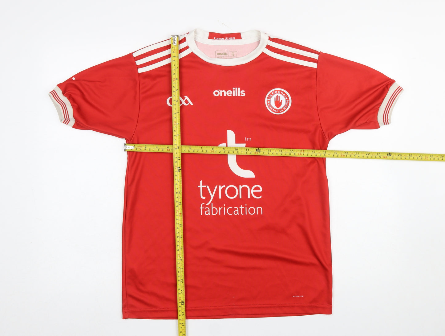 O'Neills Boys Red Football Jersey T-Shirt 13 Years Lightweight Sports Top