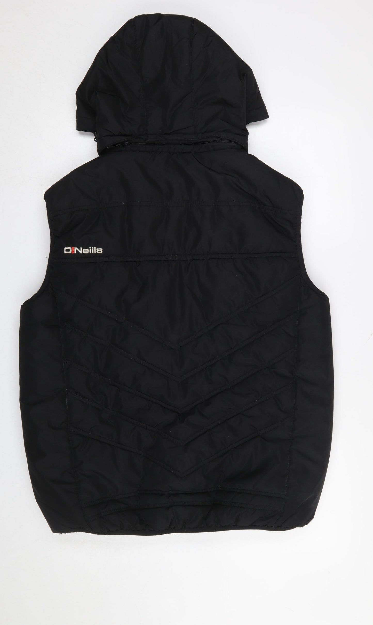 O’Neills Men’s Black L Hooded Puffer Gilet Waistcoat