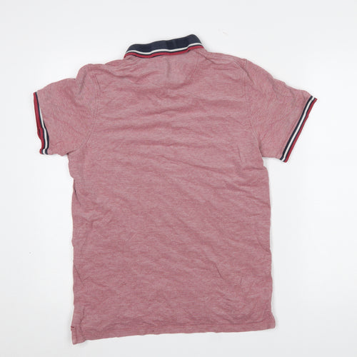 Jack & Jones Men's Red Short Sleeve Polo Shirt Size L