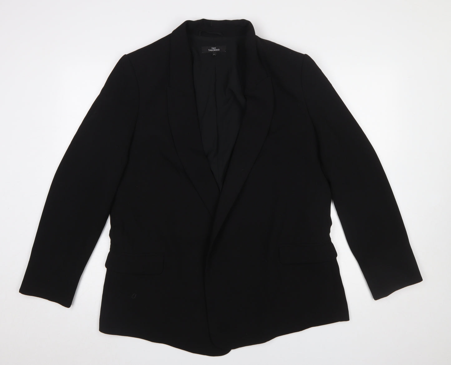Next Women's Black Tailored Blazer UK 18 Polyester Lined Classic Fit