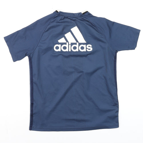 Adidas Manchester United Blue Teen L ClimaCool Training T-Shirt