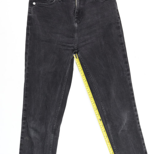 F&F Women’s Black Dark Wash Skinny Jeans UK 10 Slim Fit Cotton Blend