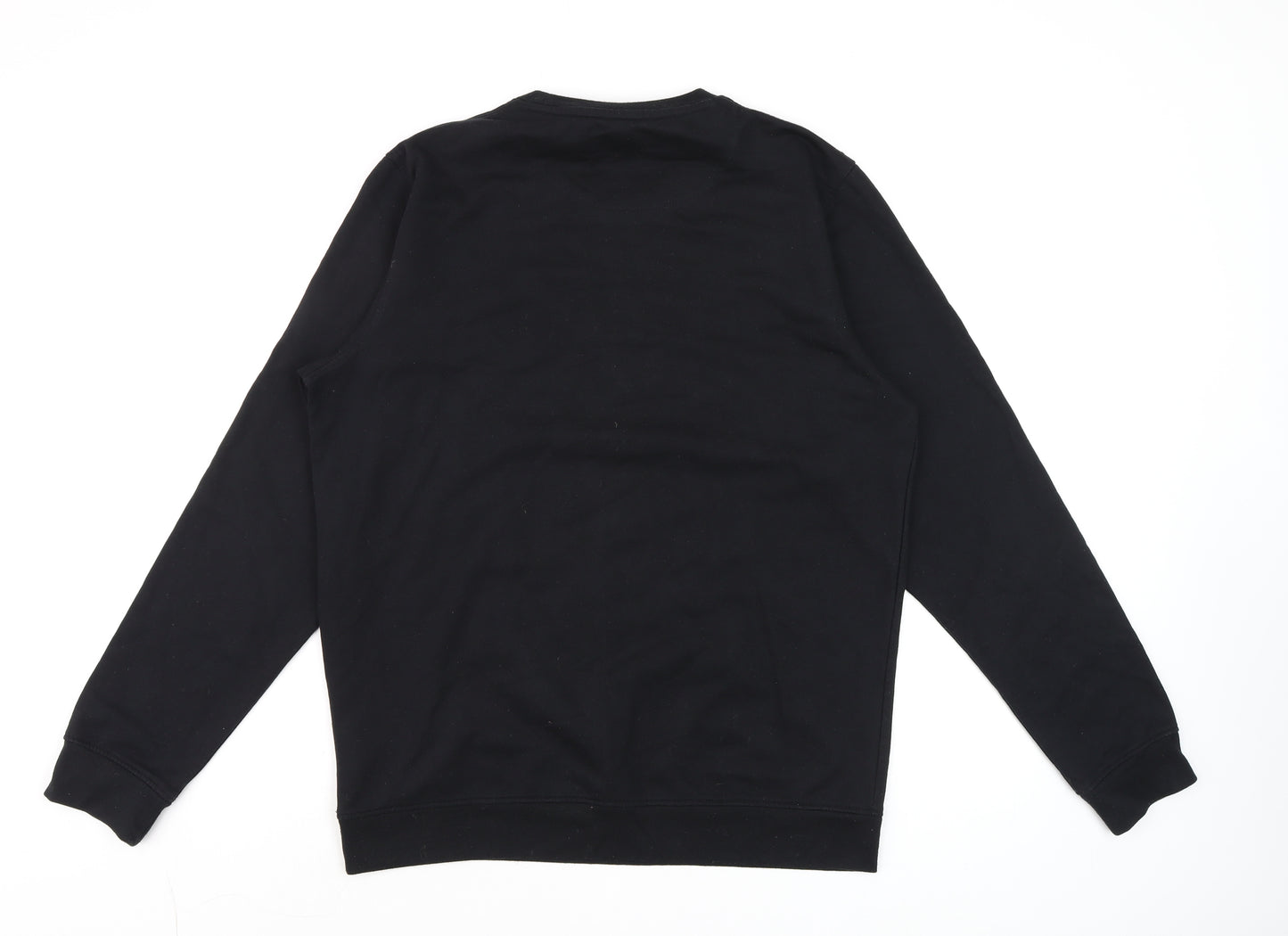 Peter England Mens Black XL Space Graphic Pullover Sweatshirt