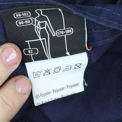Tranemo Men's Navy Blue Cargo Workwear Trousers 34R Polyester Cotton Blend