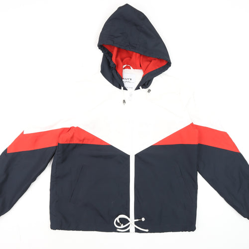 Haily’s Men’s Multicoloured Windbreaker Jacket Hooded M