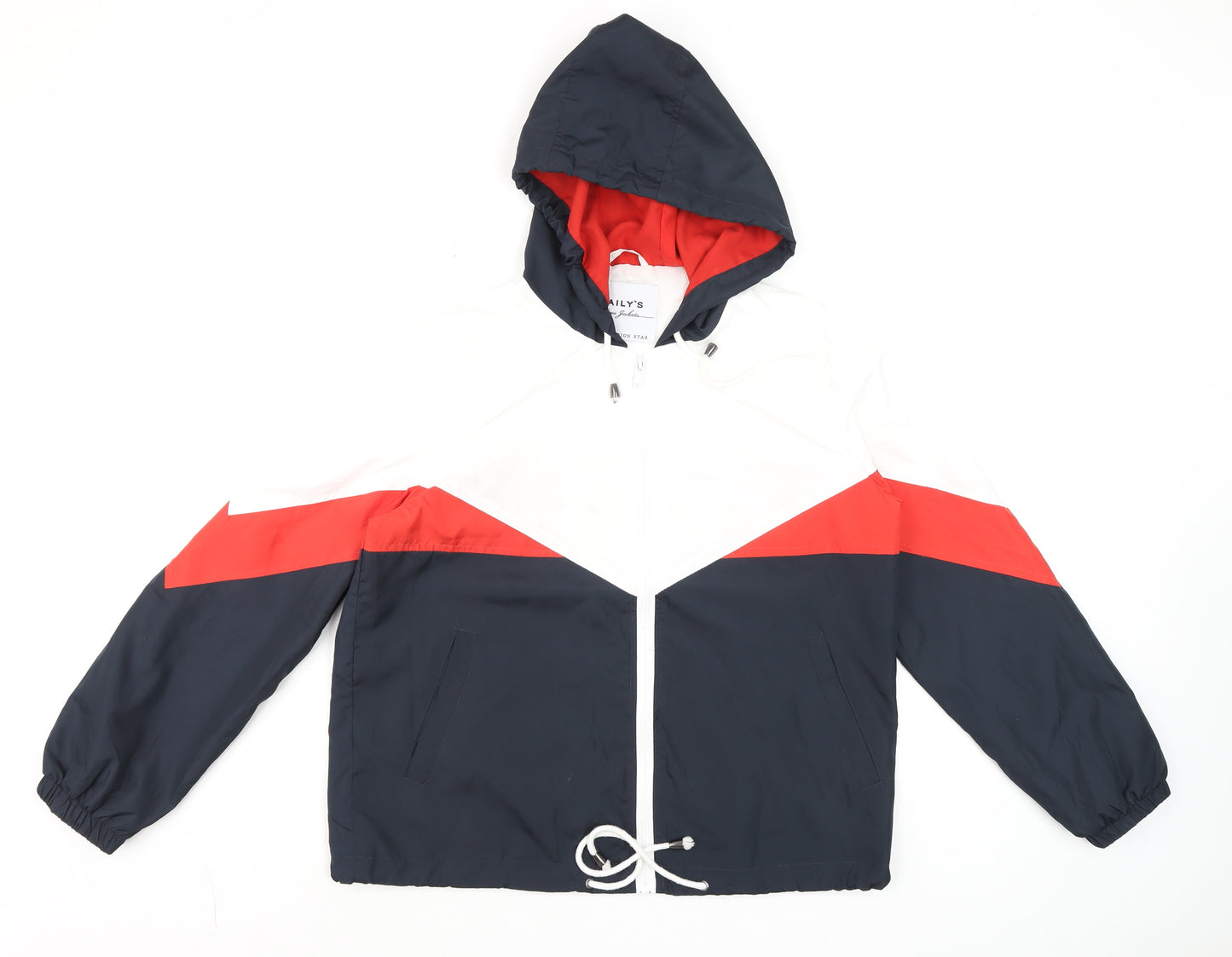 Haily’s Men’s Multicoloured Windbreaker Jacket Hooded M