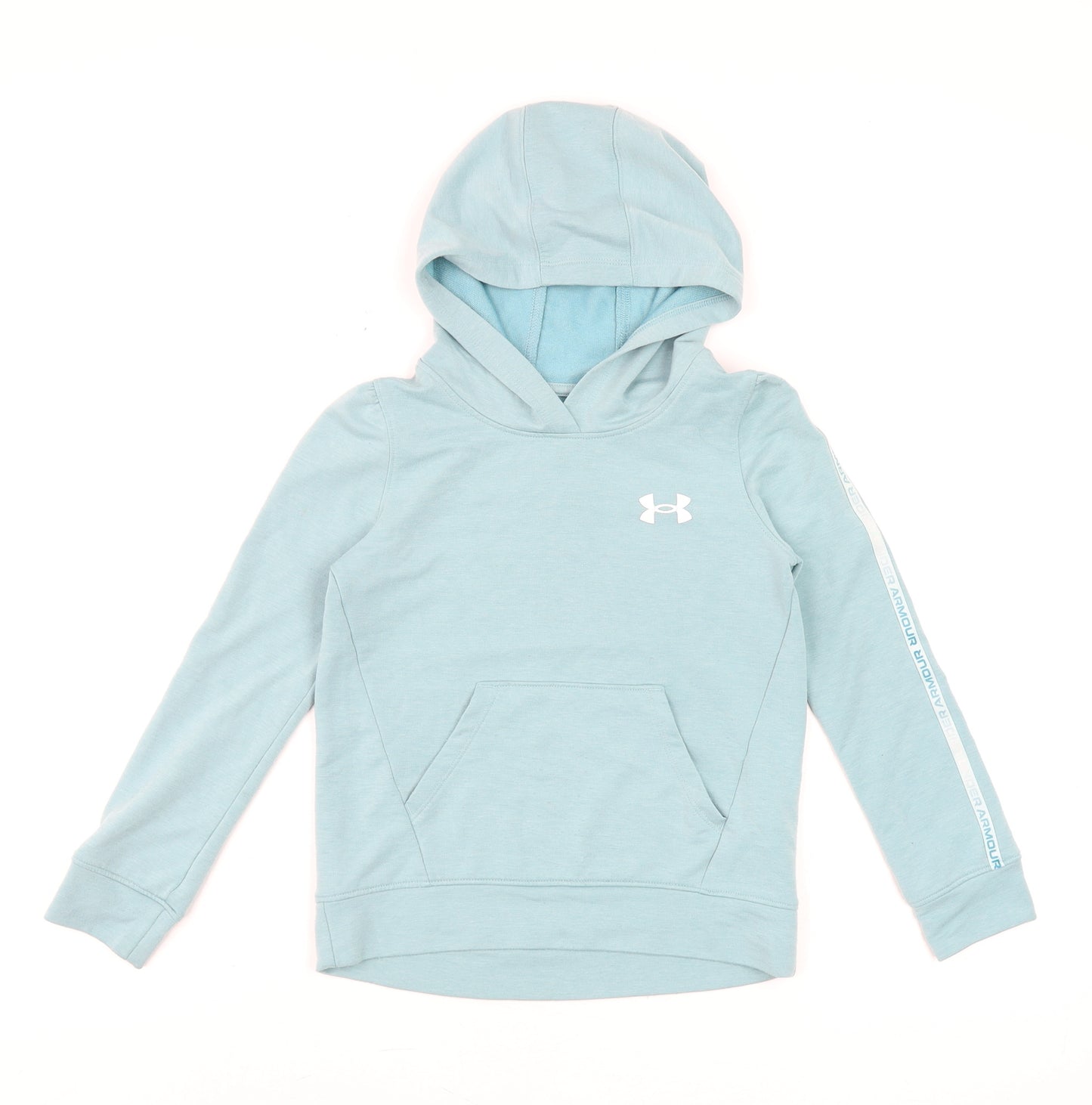 Under Armour Girls Blue Pullover Hoodie Size 7-8 Years Sportswear