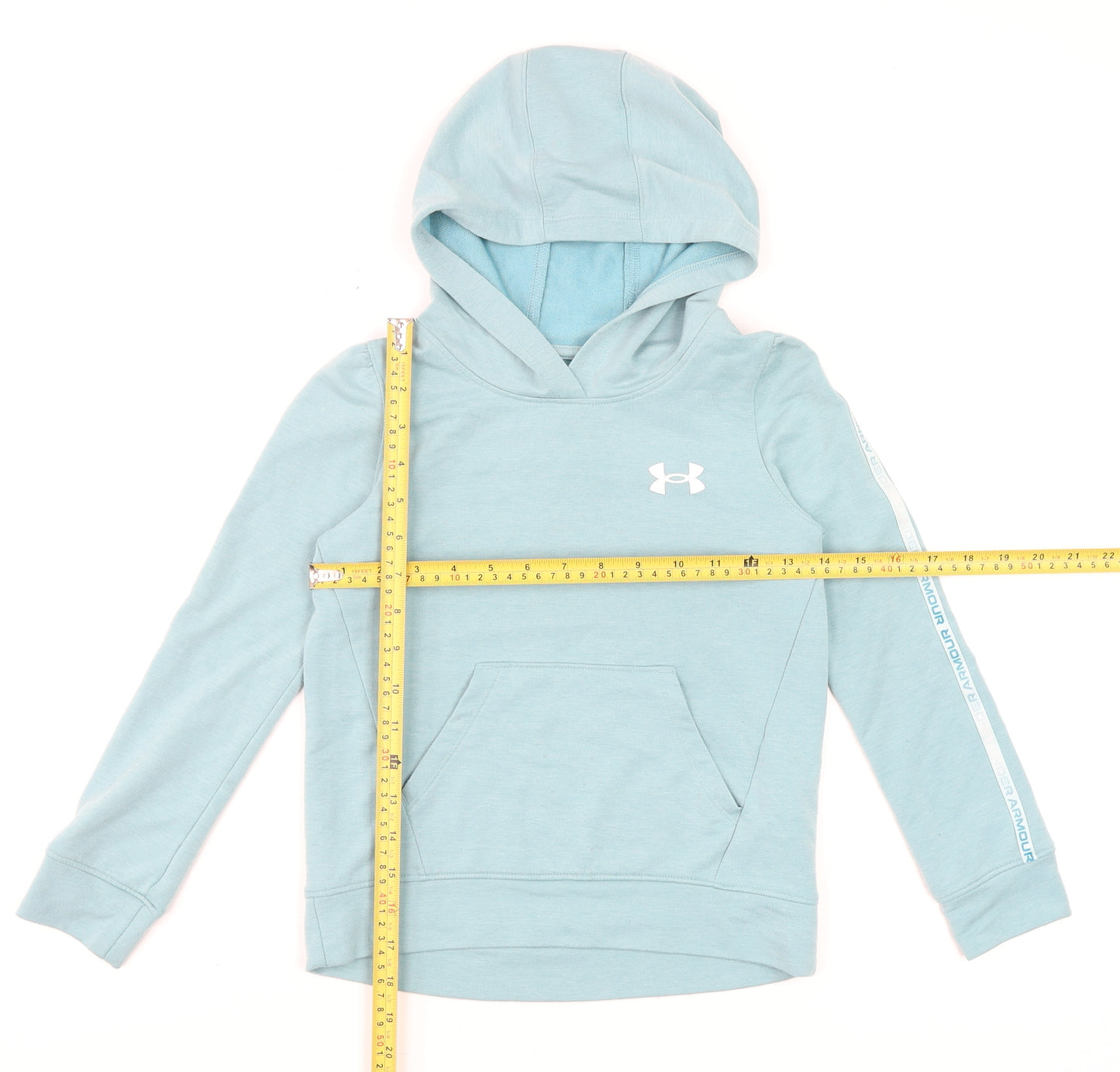 Under Armour Girls Blue Pullover Hoodie Size 7-8 Years Sportswear