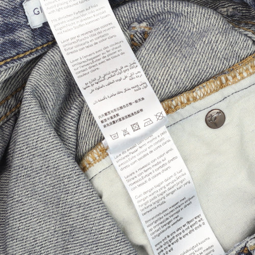 Jack Wills Women's Blue Girlfriend Distressed Jeans Size 10