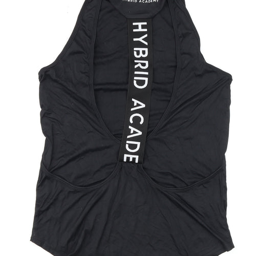 Hybrid Academy Womens Black XS Racerback Gym Tank Top