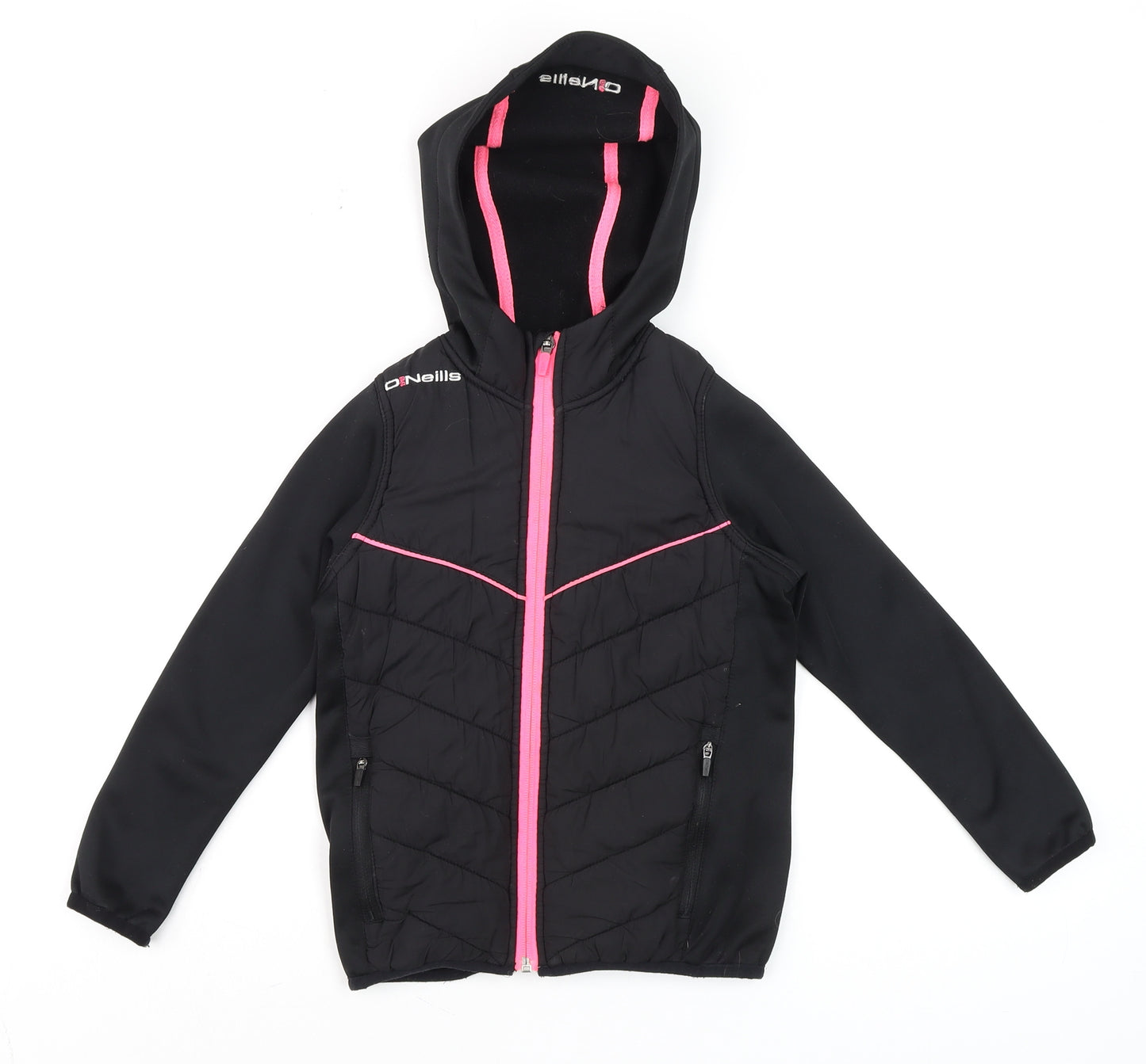 O'Neills Girls Black Softshell Full Zip Hoodie Age 3-4 Years