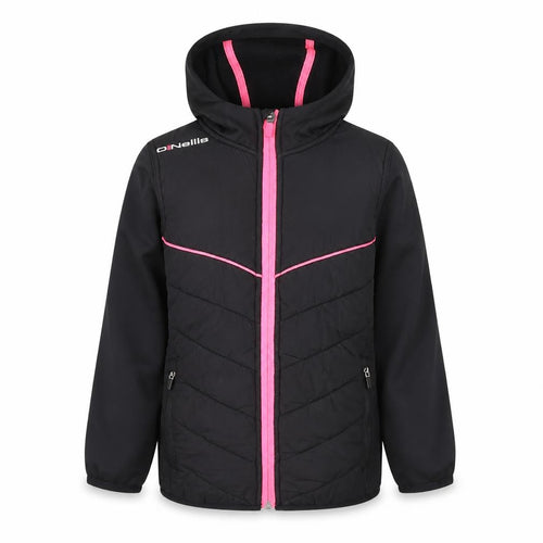 O'Neills Girls Black Softshell Full Zip Hoodie Age 3-4 Years