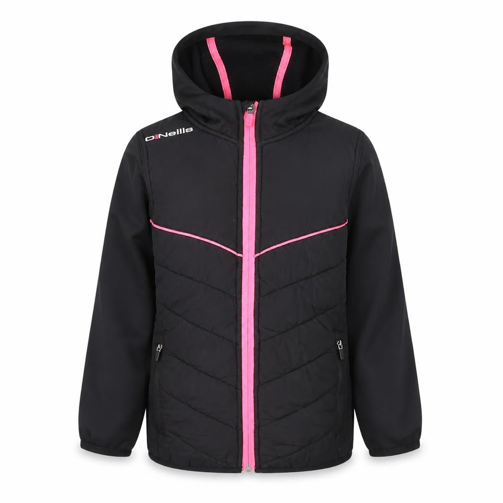 O'Neills Girls Black Softshell Full Zip Hoodie Age 3-4 Years