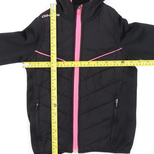 O'Neills Girls Black Softshell Full Zip Hoodie Age 3-4 Years