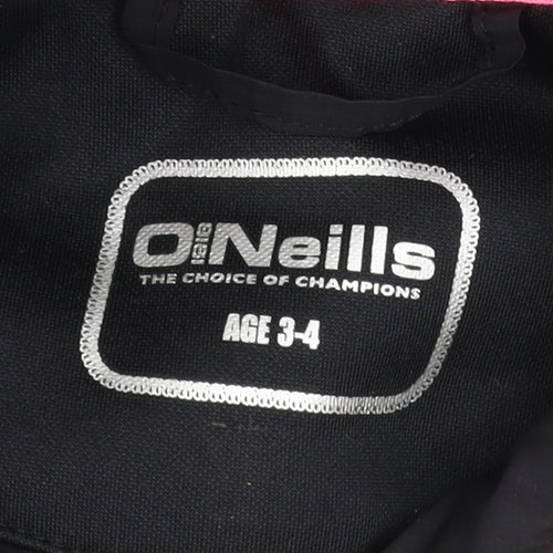 O'Neills Girls Black Softshell Full Zip Hoodie Age 3-4 Years
