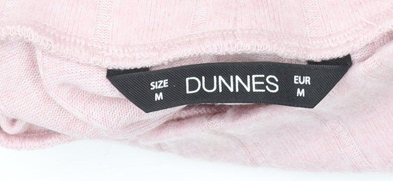 Dunnes Women’s Dusty Pink Mock Neck Long Sleeve Knit Top Size M
