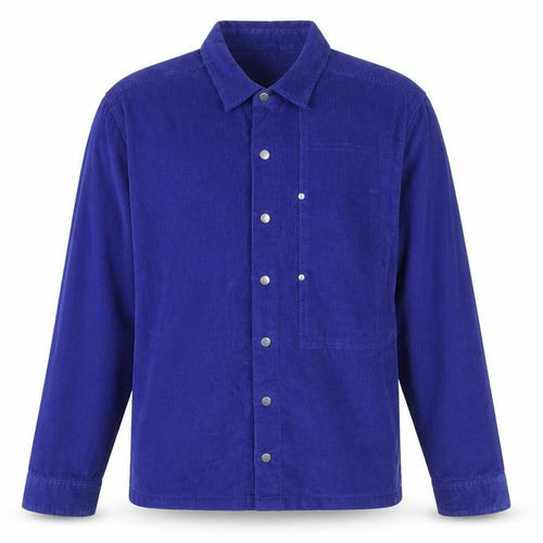 ASOS Men's Blue Corduroy Long Sleeve Button-Up Shirt XS