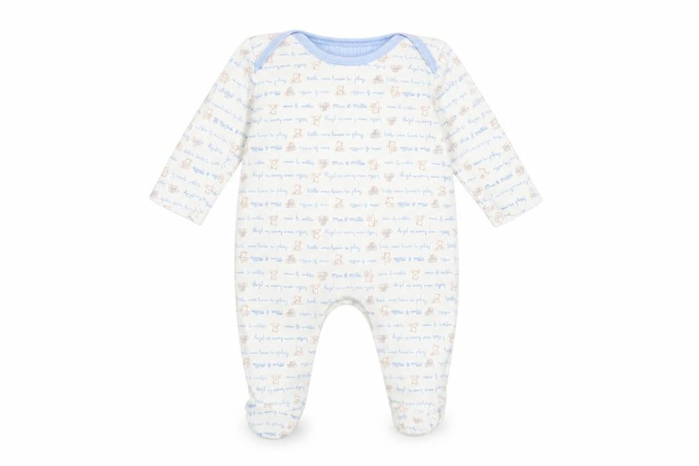 George Unisex Baby Multicoloured 0-3 Months Cotton Animal Print Babygrow