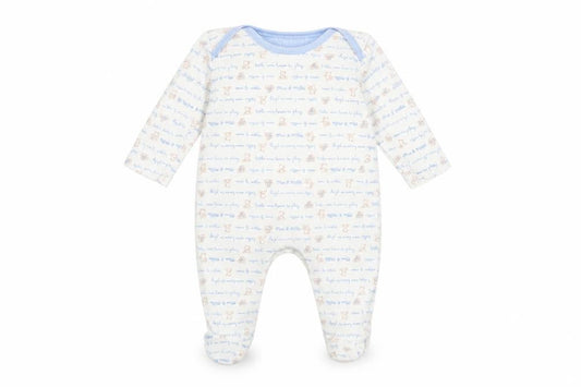 George Unisex Baby Multicoloured 0-3 Months Cotton Animal Print Babygrow
