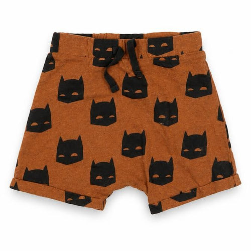 George Boys Brown Batman Print Cotton Shorts 12-18 Months