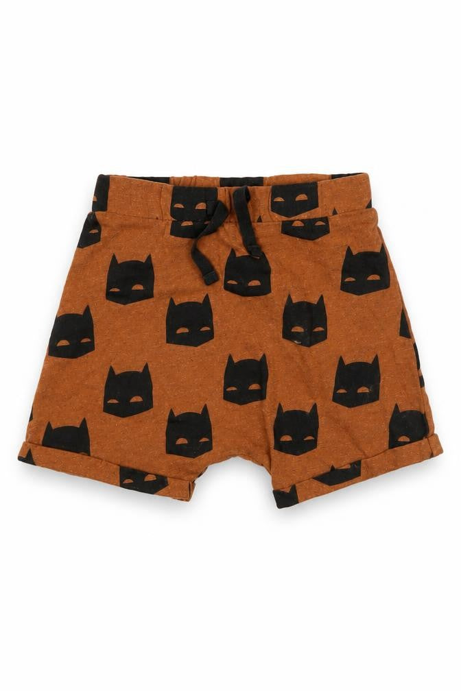 George Boys Brown Batman Print Cotton Shorts 12-18 Months
