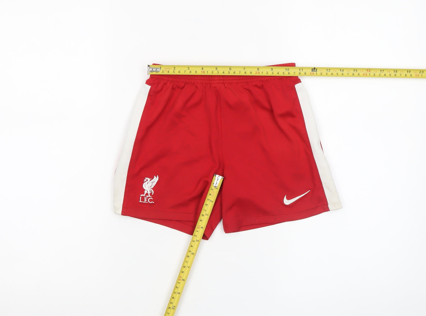 Nike Boys Red LFC Football Athletic Shorts Size M Polyester Activewear