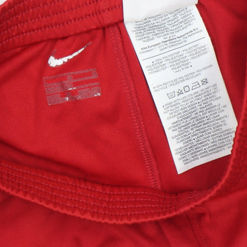 Nike Boys Red LFC Football Athletic Shorts Size M Polyester Activewear