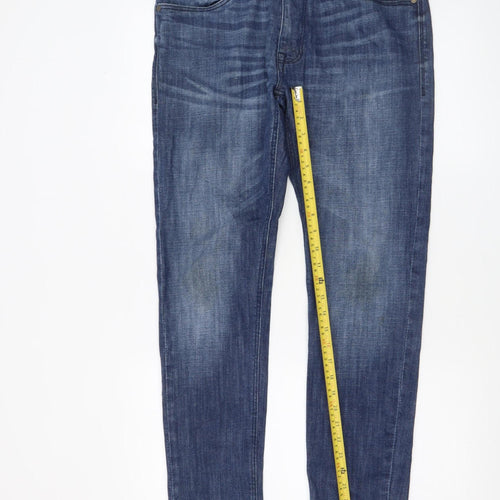 Duck and Cover Men's Blue 32S Slim Straight Denim Jeans