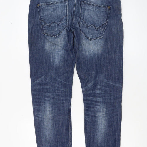 Duck and Cover Men's Blue 32S Slim Straight Denim Jeans