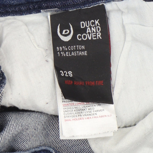Duck and Cover Men's Blue 32S Slim Straight Denim Jeans