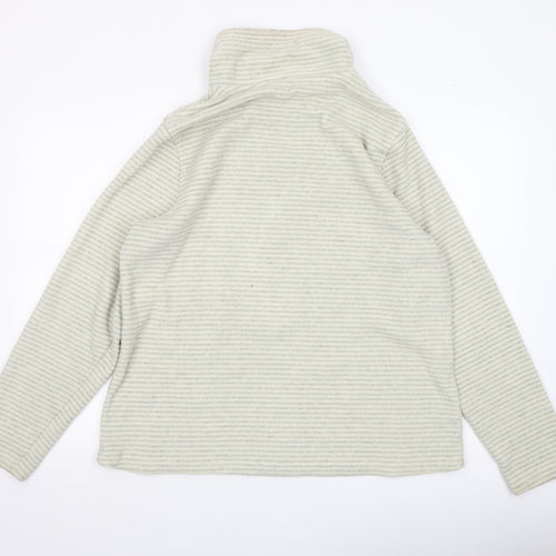 Regatta Men’s Beige Striped Fleece 1/2 Zip Sweatshirt XL