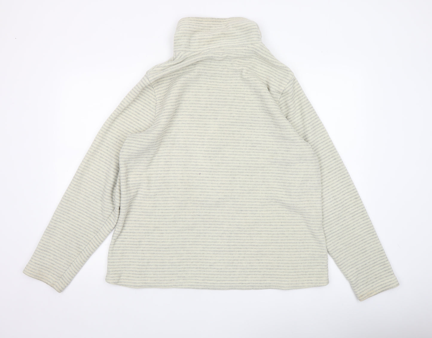 Regatta Men’s Beige Striped Fleece 1/2 Zip Sweatshirt XL