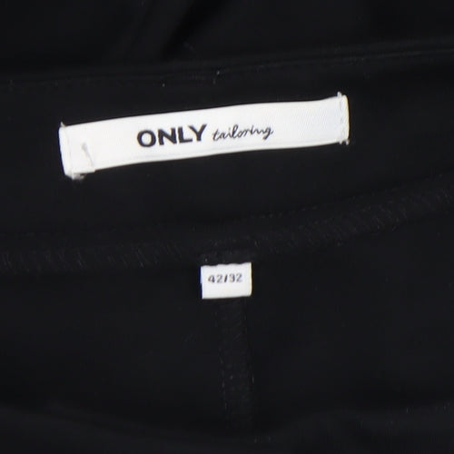 ONLY Women’s Black Slim Fit Tailored Stretch Trousers Size 14
