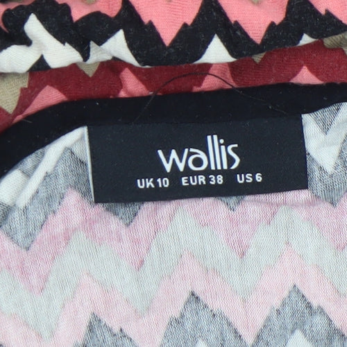Wallis Women’s Multicoloured Chevron A-Line Knit Dress Size 10