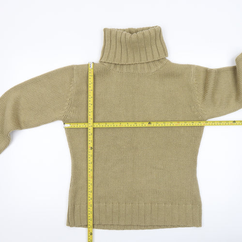B.YOUNG Women’s Beige Roll Neck Knit Jumper XL Acrylic