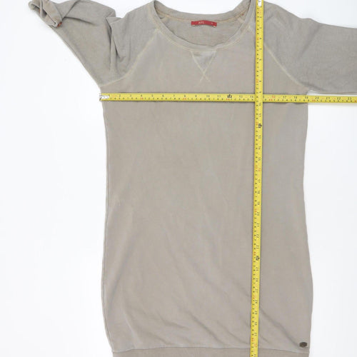 edc Women's Beige Raglan 3/4 Sleeve Basic Jersey T-Shirt M