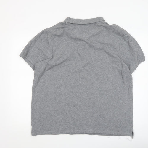 Lyle & Scott Men's Grey 2XL Cotton Polo Shirt Classic Logo