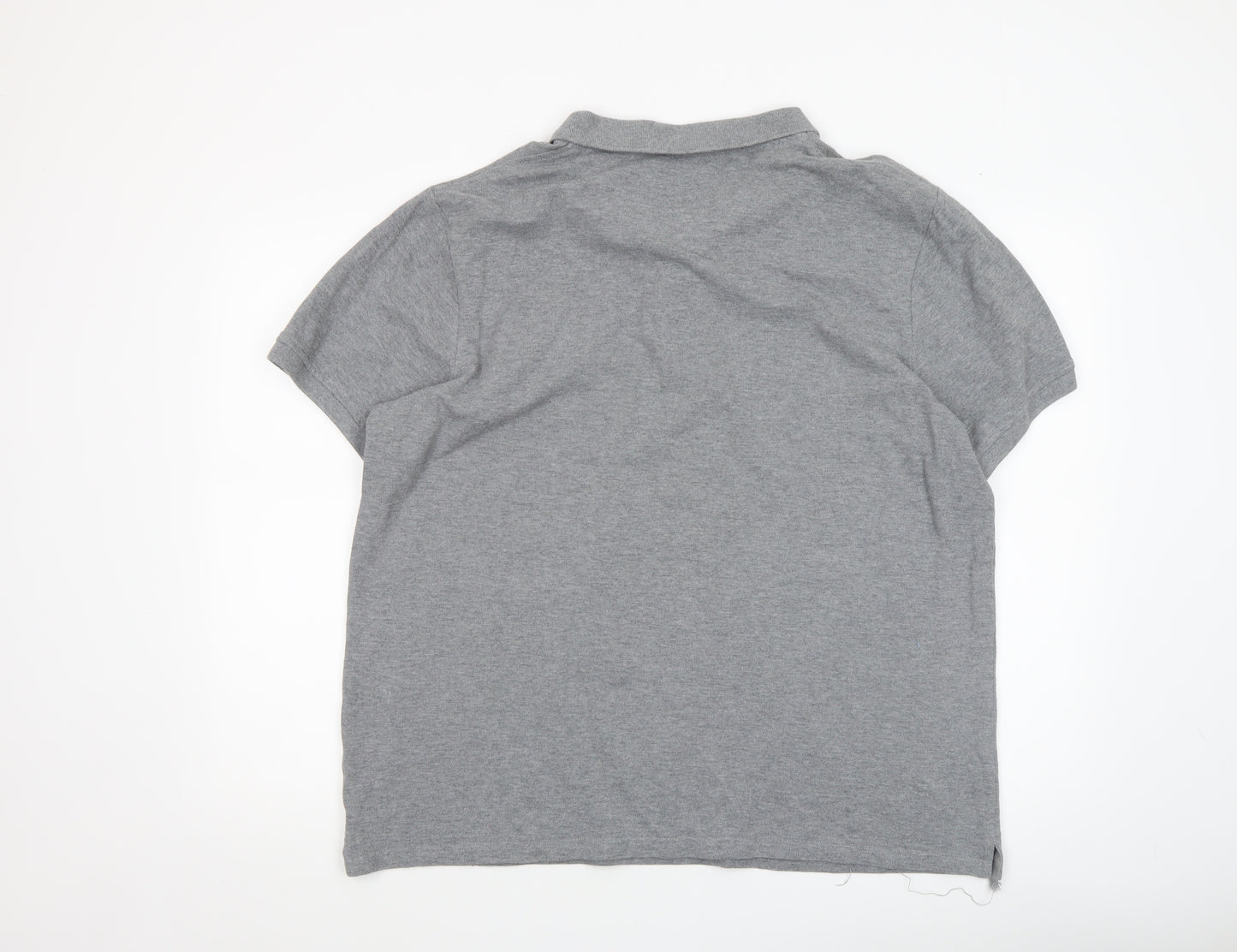 Lyle & Scott Men's Grey 2XL Cotton Polo Shirt Classic Logo