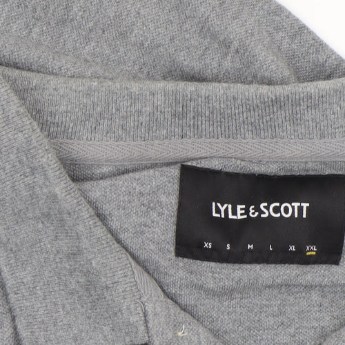 Lyle & Scott Men's Grey 2XL Cotton Polo Shirt Classic Logo