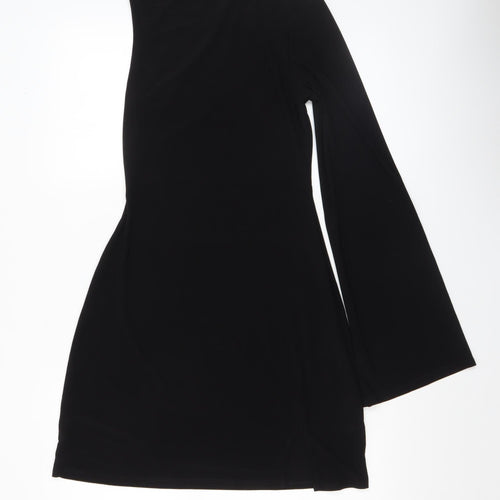 ASOS DESIGN Women Black One Shoulder Bodycon Dress Size 8-10