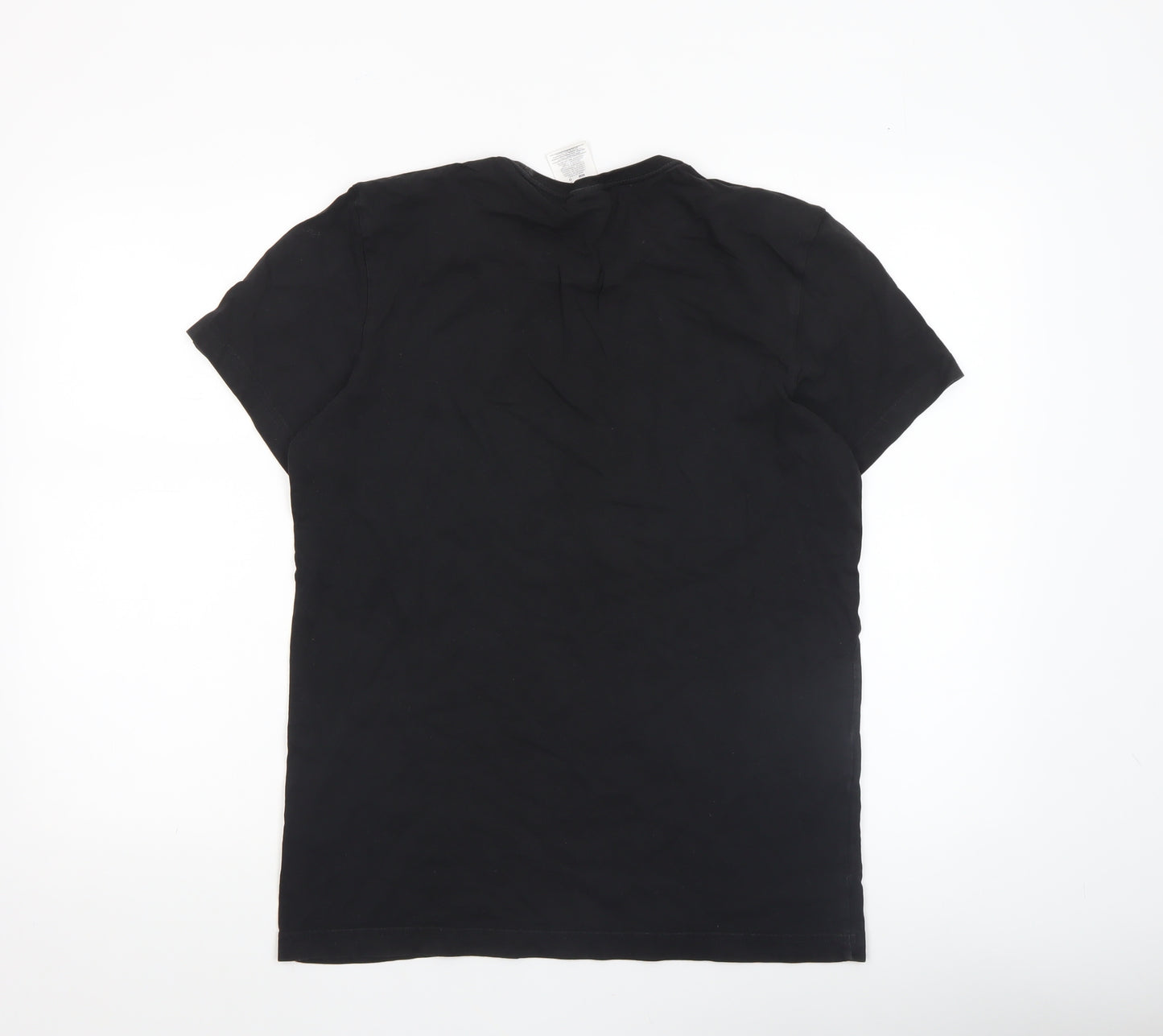 Adidas Men’s Black Cotton Short Sleeve Crew Neck Sports T-Shirt M