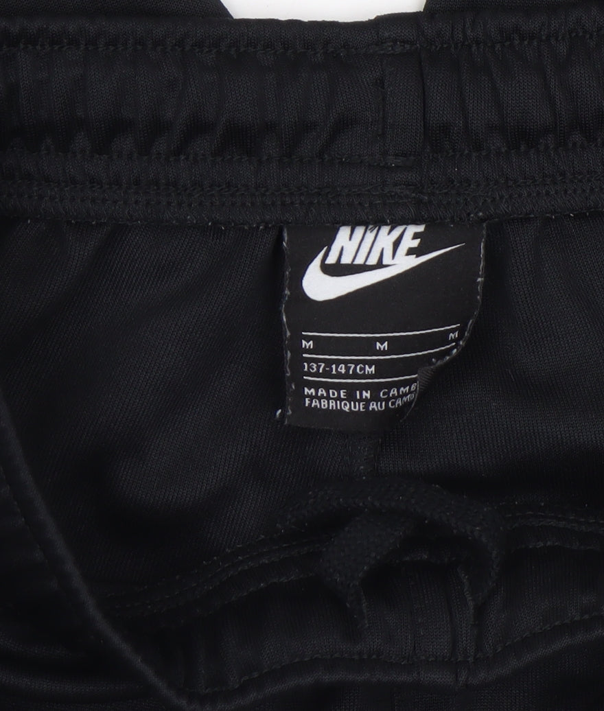 Nike Boys Black Jogger Trousers M 137-147cm Elastic Waist Sportswear