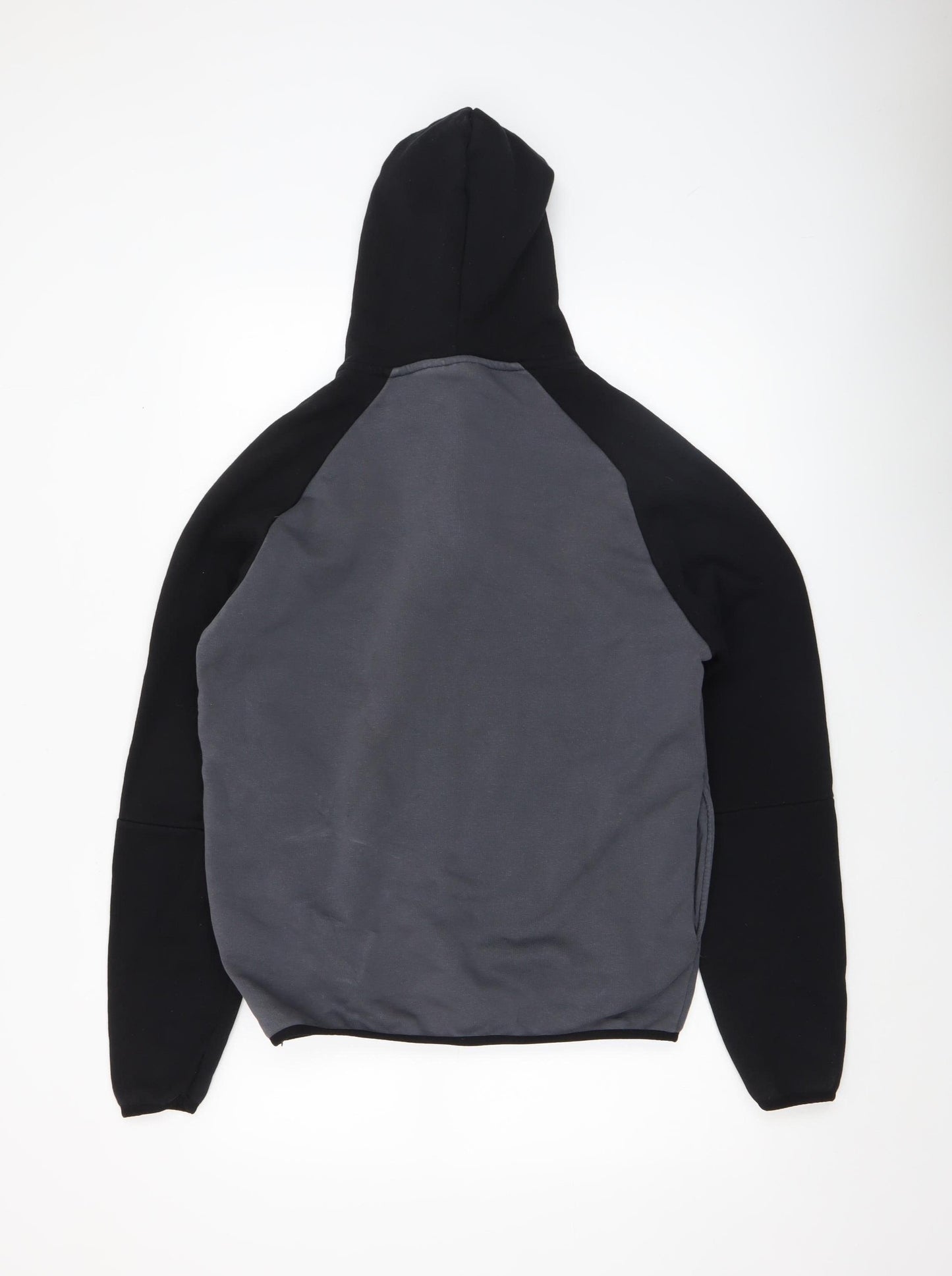 Closure London Men's Grey Black 1/2 Zip Hoodie Size M