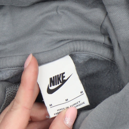 Nike Women’s Grey Pullover Hoodie Gold Logo M
