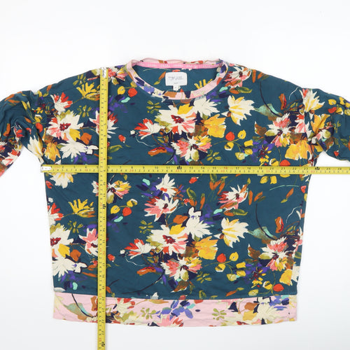 Next Womens Multicoloured Floral Cotton Pyjama Top Size 14