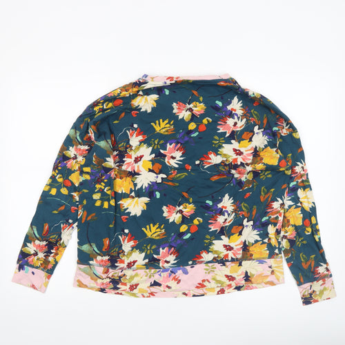 Next Womens Multicoloured Floral Cotton Pyjama Top Size 14