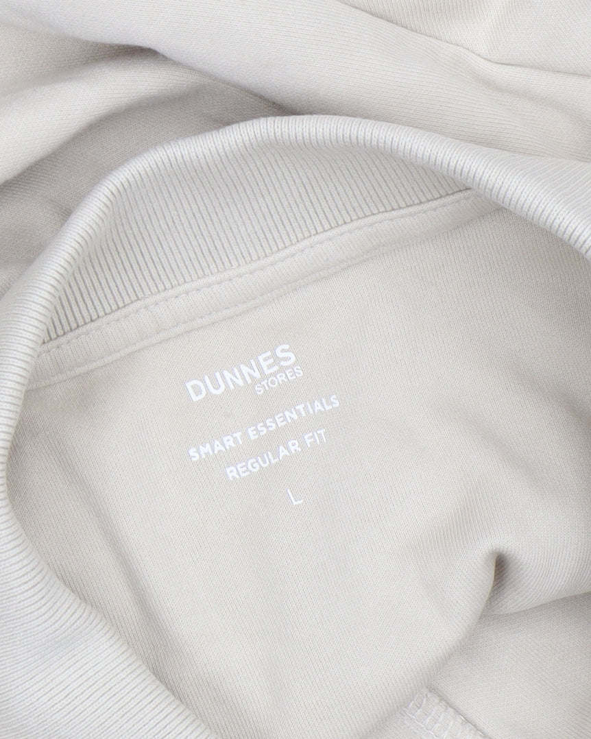 Dunnes Stores Men’s Beige Long Sleeve Polo Shirt L Regular Fit