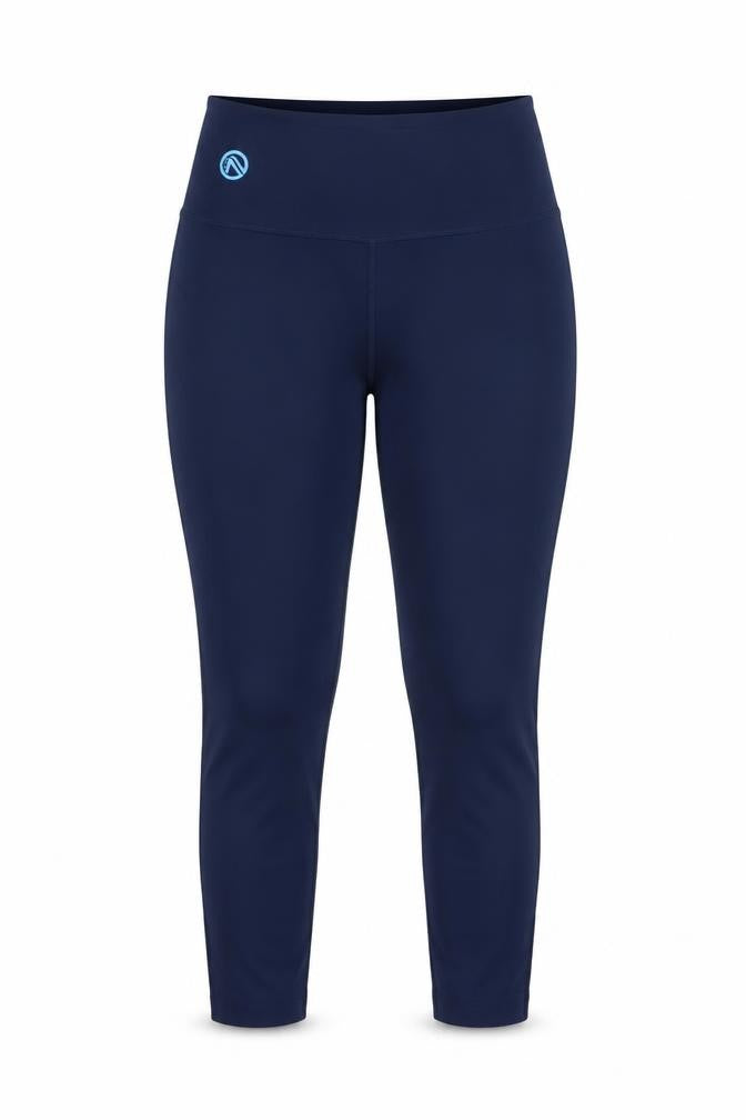 Front view of O'Neill Women's Blue, size 12, Athletic Leggings Stretch Activewear