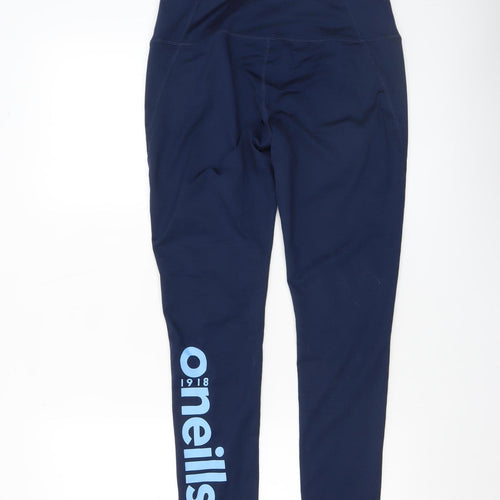 O'Neills Women's Blue Size 12 Athletic Leggings Stretch Activewear