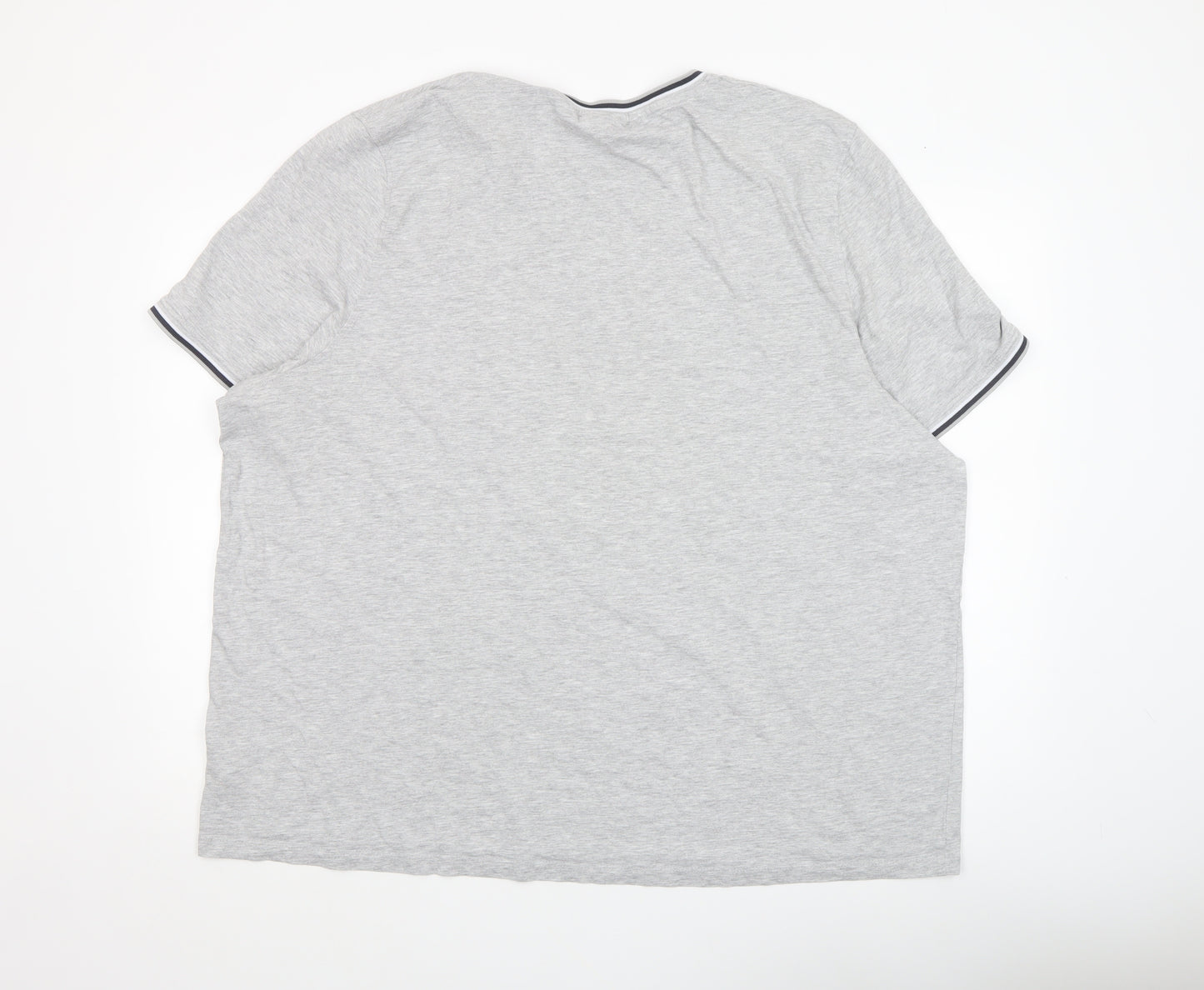 Slazenger Mens Grey 4XL Short Sleeve Crew Neck T-Shirt